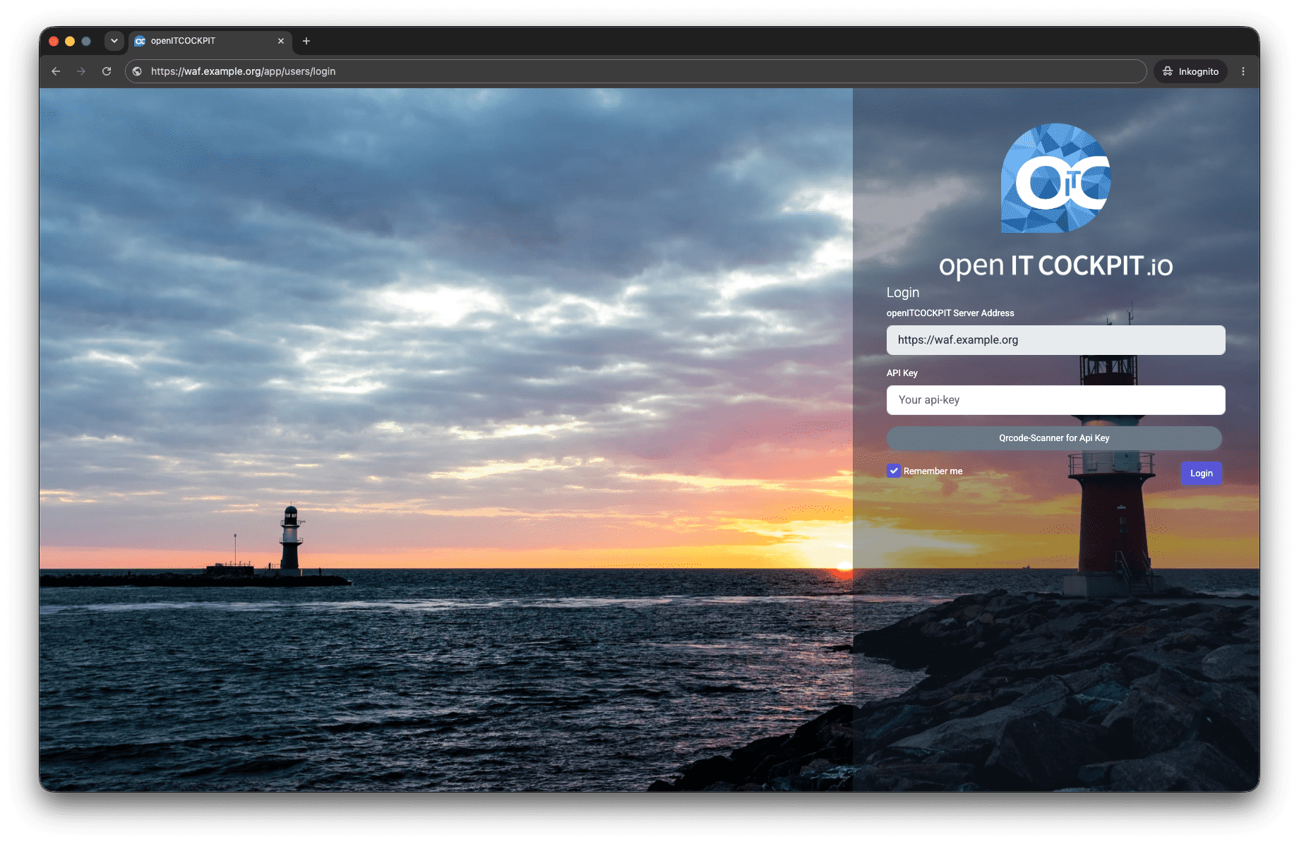 openITCOCKPIT Mobile Web App in einem Webbrowser